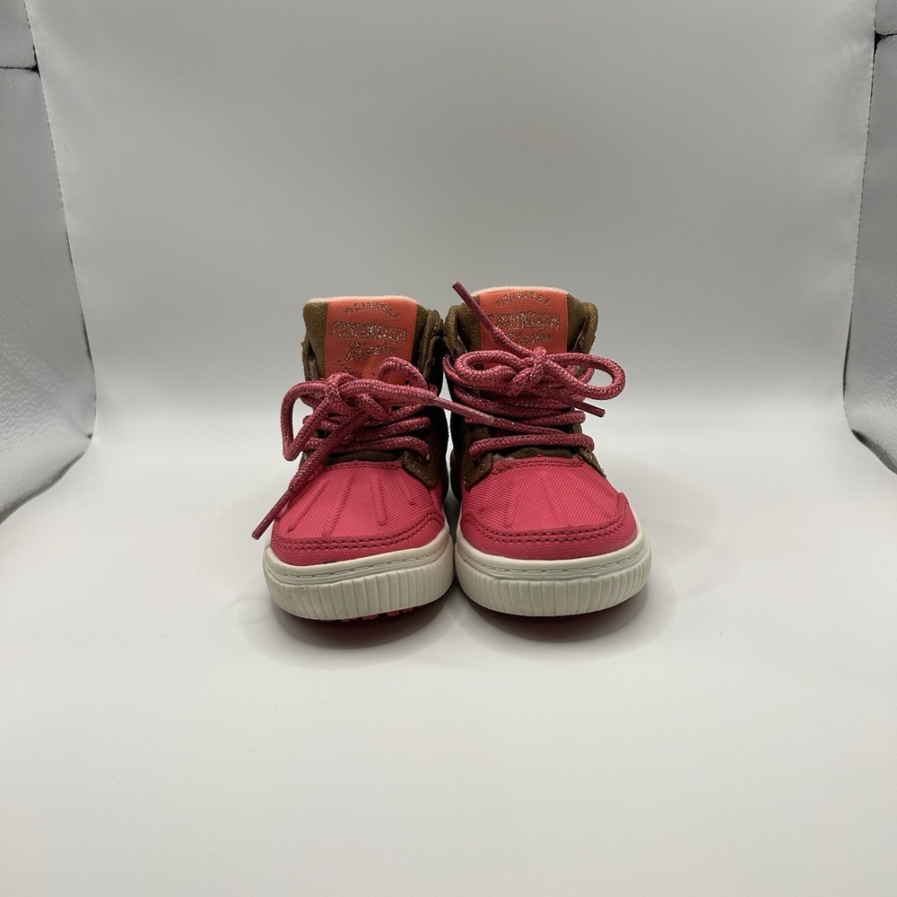 OshKosh B'gosh Pink And brown Girls Size 5 Faux Fur Winter Snow Duck Boots